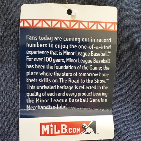 Women’s MiLB Hillsboro Hops T-Shirts Size Small/Petite NWT Heather Blue - Picture 11 of 12